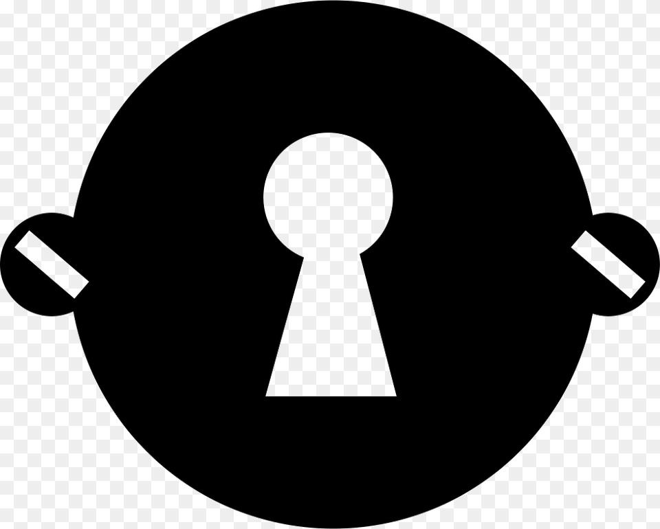 Keyhole In A Circle With Nails Circles, Clothing, Hardhat, Helmet Free Transparent Png