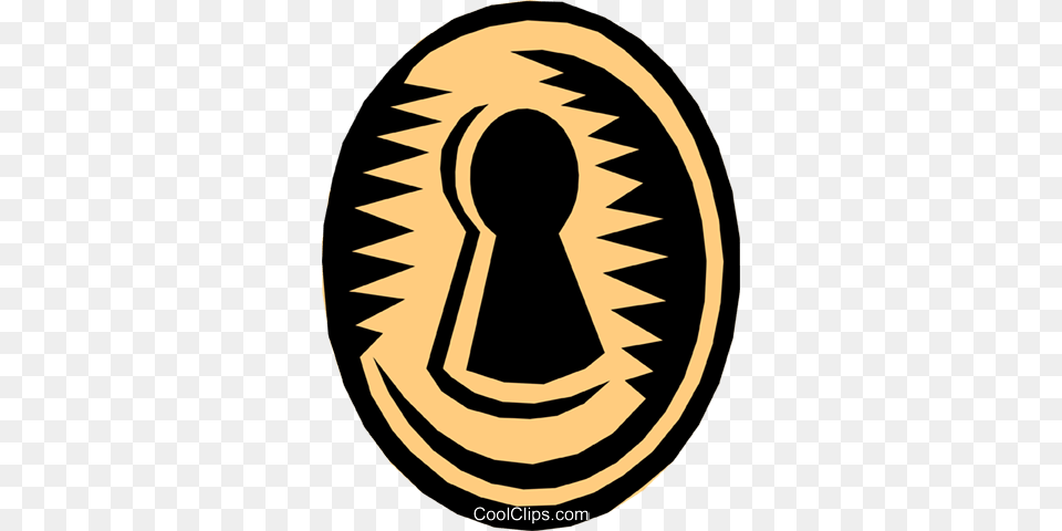Keyhole Royalty Vector Clip Art Illustration, Person, Face, Head Free Png Download