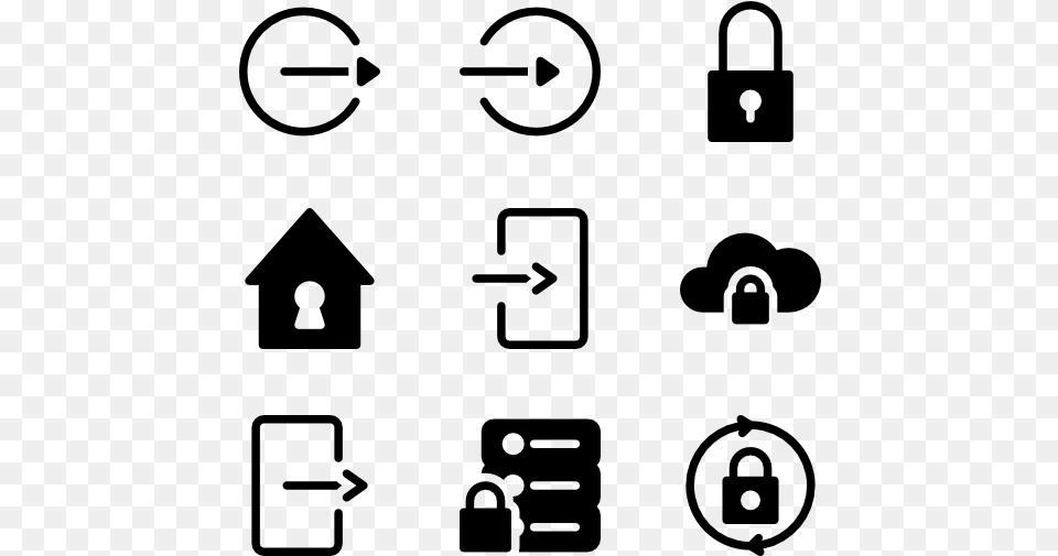 Keys And Locks, Gray Png