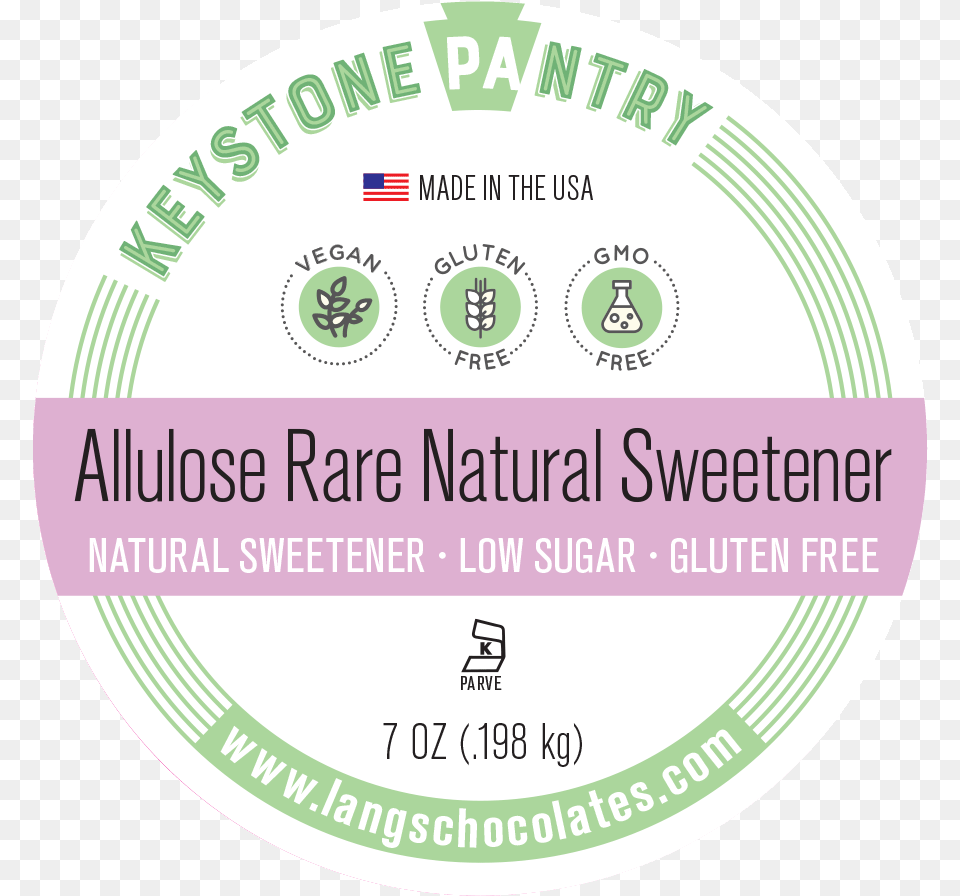 Keystone Pantry Non Gmo Allulose Natural Rare Sugar, Text, Disk Free Transparent Png