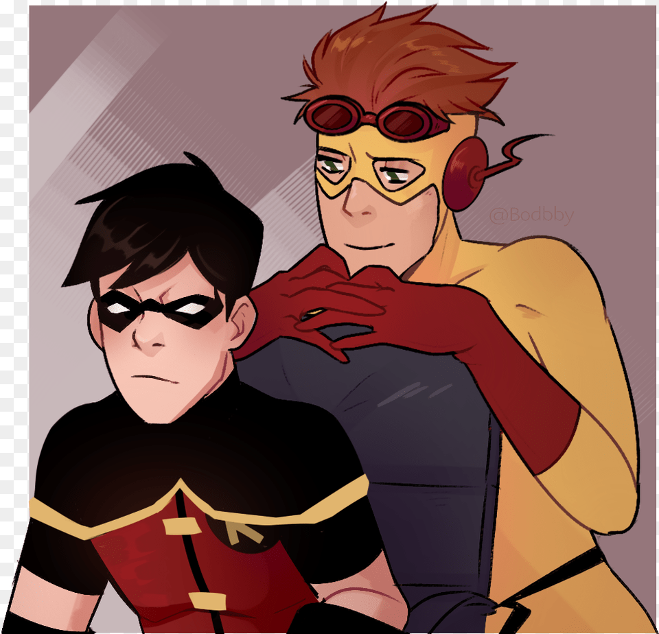 Kf Watches Robin Hack Idk Also I Just Noticed This Young Justice Dick Grayson, Publication, Book, Comics, Person Png Image