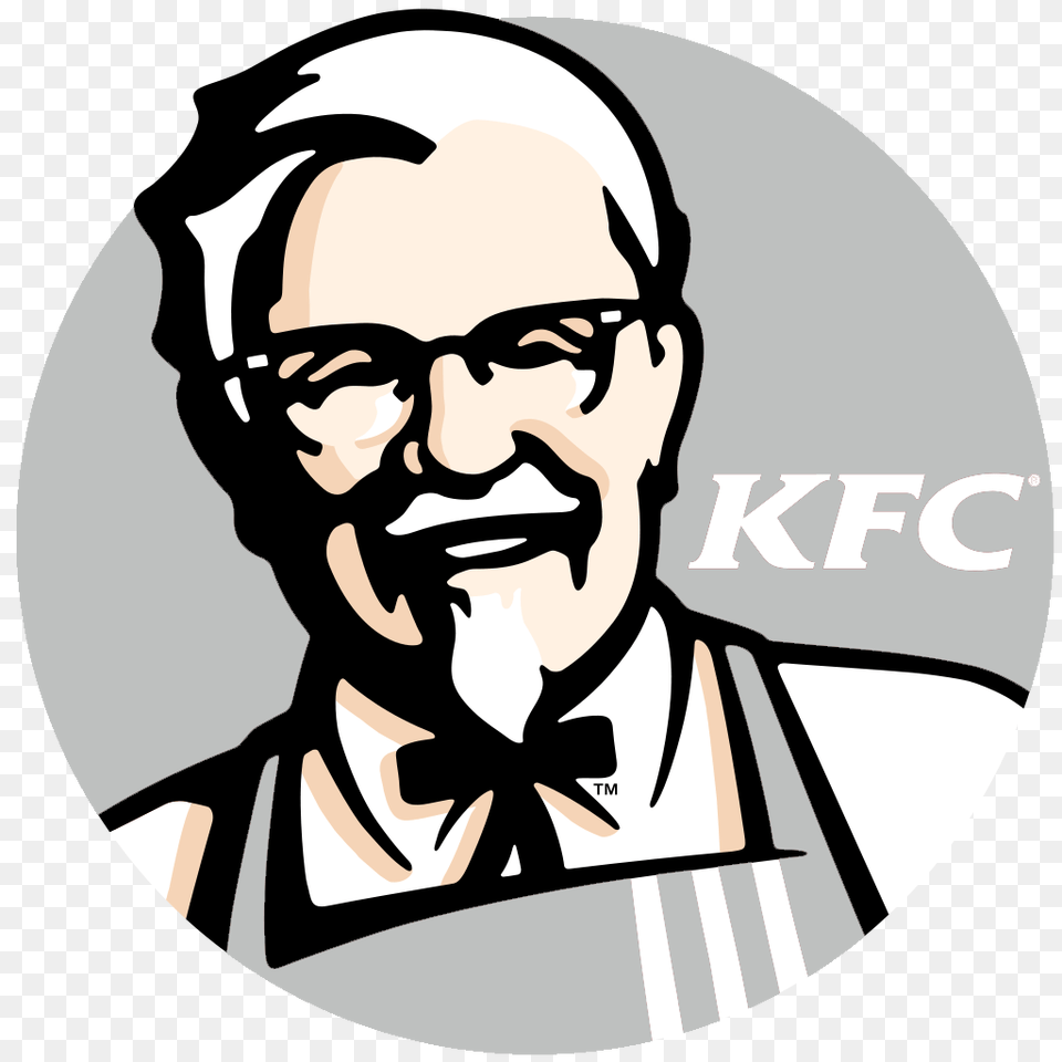 Kfc, Stencil, Logo, Person, Man Free Transparent Png