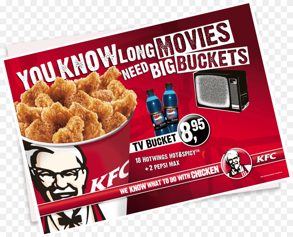 Kfc, Advertisement, Poster, Food, Fried Chicken Png Image