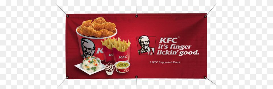 Kfc Advertisement Finger Lickin Good, Food, Fried Chicken, Nuggets, Adult Png Image