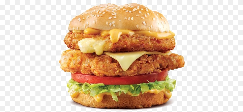 Kfc Burger Big Cheese Burger Kfc, Food Free Transparent Png