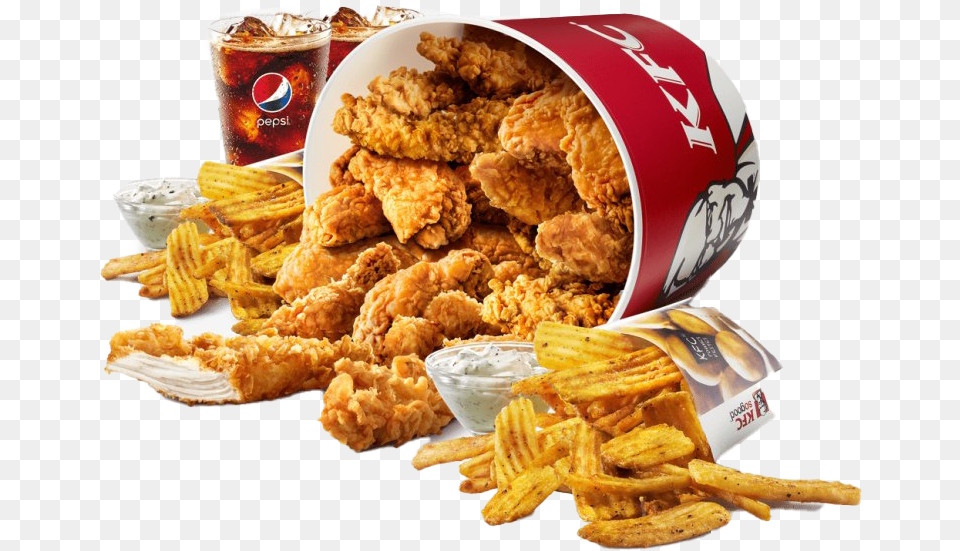 Kfc Chicken Background Bucket Of Kfc Background, Food, Fried Chicken, Nuggets, Cup Free Transparent Png