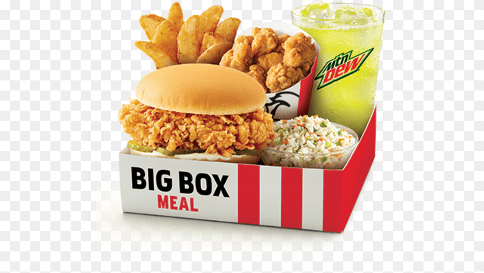 Kfc Colonel Big Box, Burger, Food, Lunch, Meal Free Png