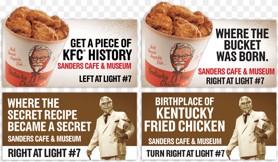 Kfc Corbin Billboards Harland Sanders Png Image