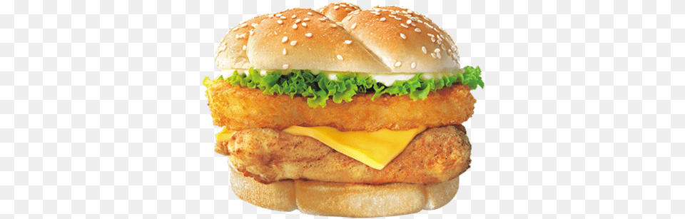 Kfc Double Fast Food Really Looks Like, Burger Png