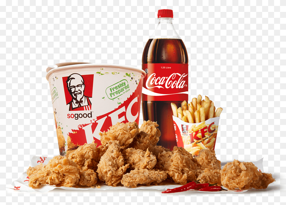 Kfc Food, Fried Chicken, Person, Face, Head Png Image