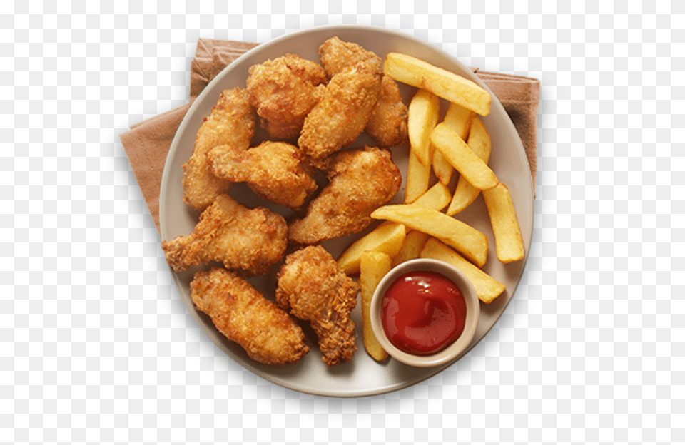 Kfc Food, Ketchup, Fried Chicken Png Image