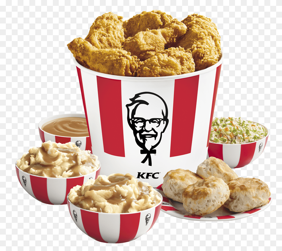 Kfc Food, Fried Chicken, Person, Bread, Beverage Png