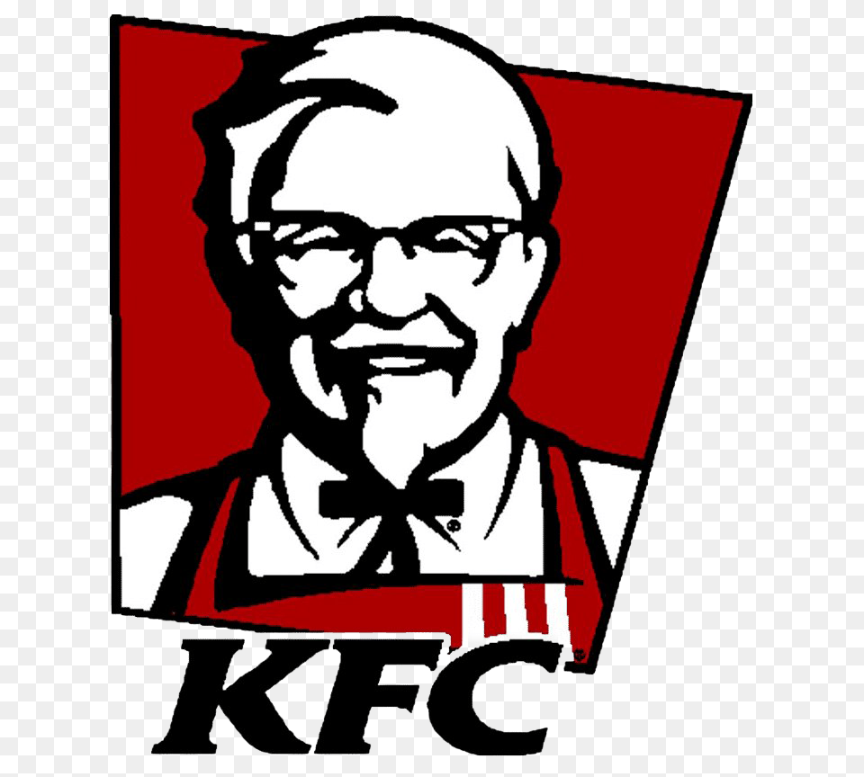 Kfc Logo Background Kfc Kentucky Fried Chicken Logo, Adult, Male, Man, Person Png Image