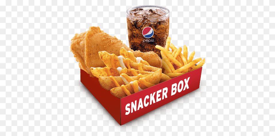 Kfc Snacker Box, Food, Fries, Snack, Lunch Free Png