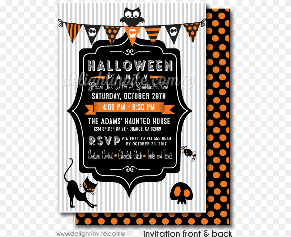 Kfriendly Halloween Costume Party Invitations Cute Halloween Party Invites, Advertisement, Poster, Animal, Bird Free Png