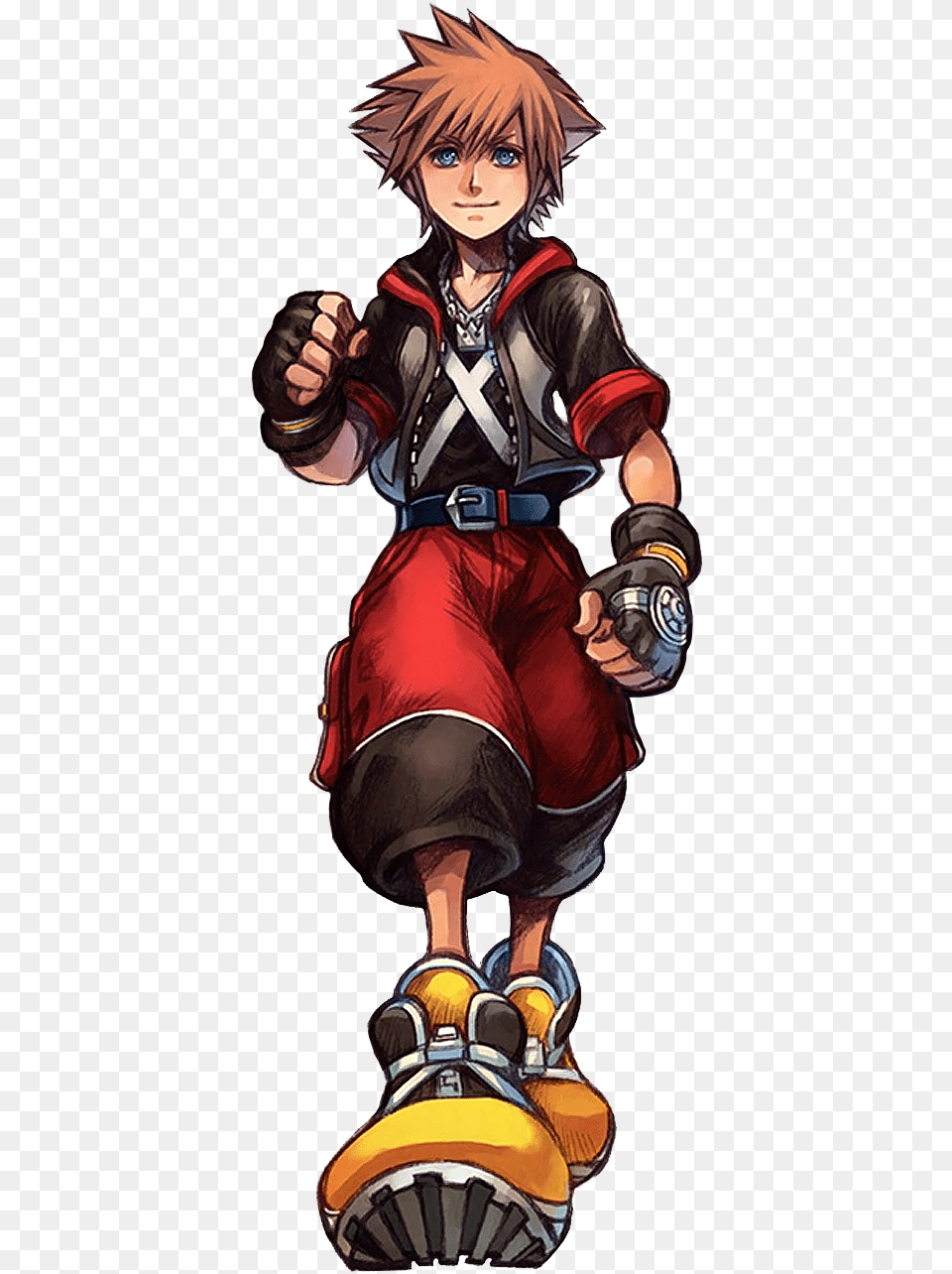 Kh Stock Kingdom Hearts Sora Icon, Book, Comics, Publication, Person Png