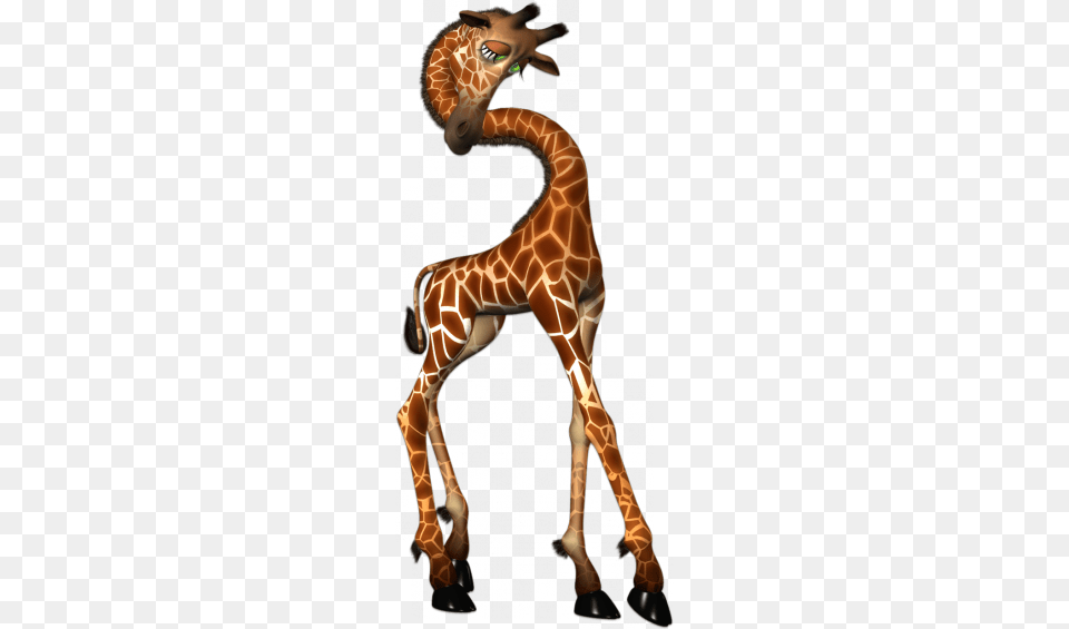 Kh Zebra Giraffe Clip Art Cartoon Giraffe, Animal, Mammal, Wildlife Free Png Download