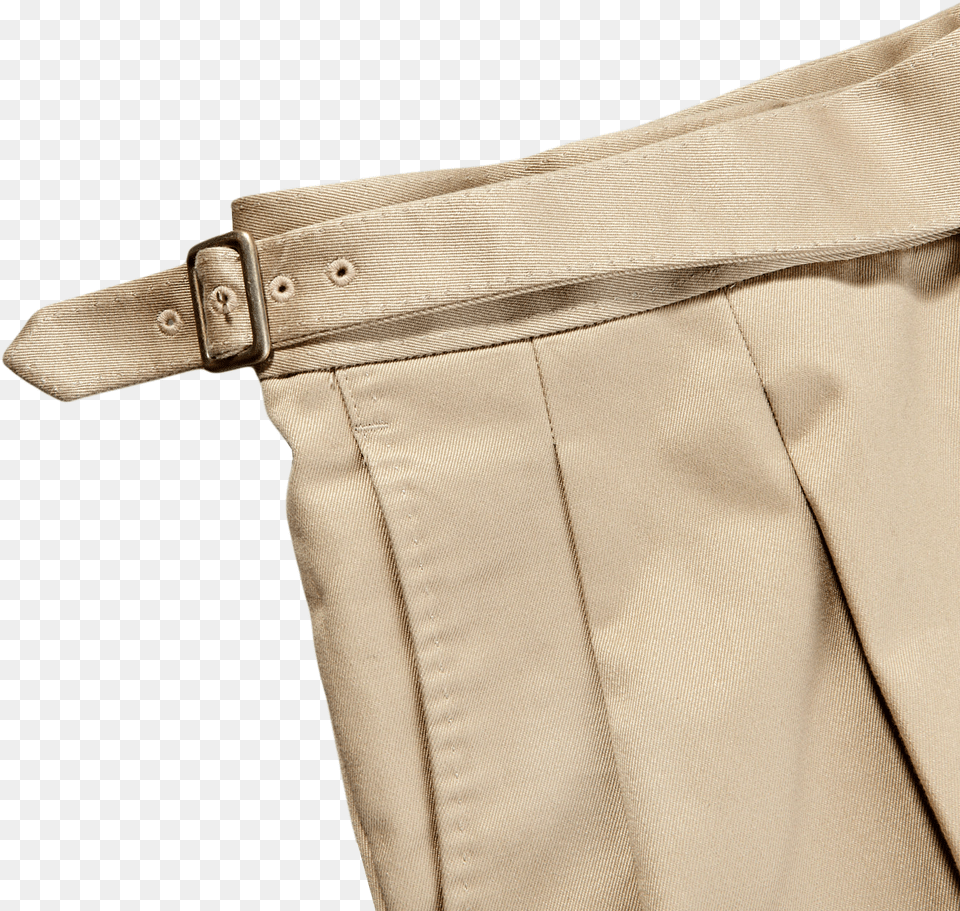 Khaki Beige Cotton Twill Gurkha Trousers Solid, Accessories, Clothing, Belt, Coat Free Png