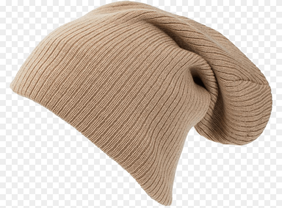Khaki Slouch Knit Cap, Beanie, Clothing, Hat Png