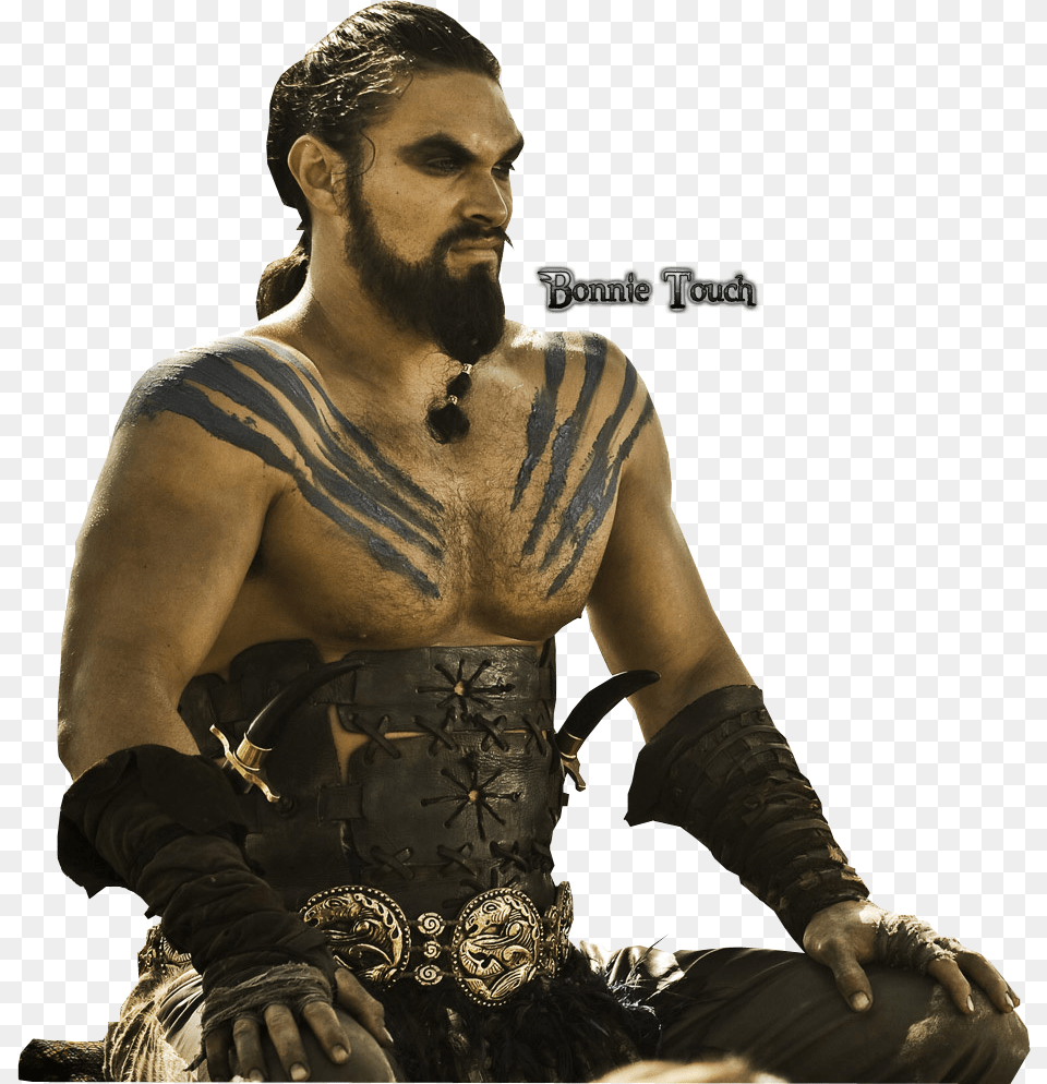 Khal Drogo Game Thrones Khal Drogo Jason Momoa Creative Game Of Thrones Dothraki, Tattoo, Skin, Person, Man Png Image