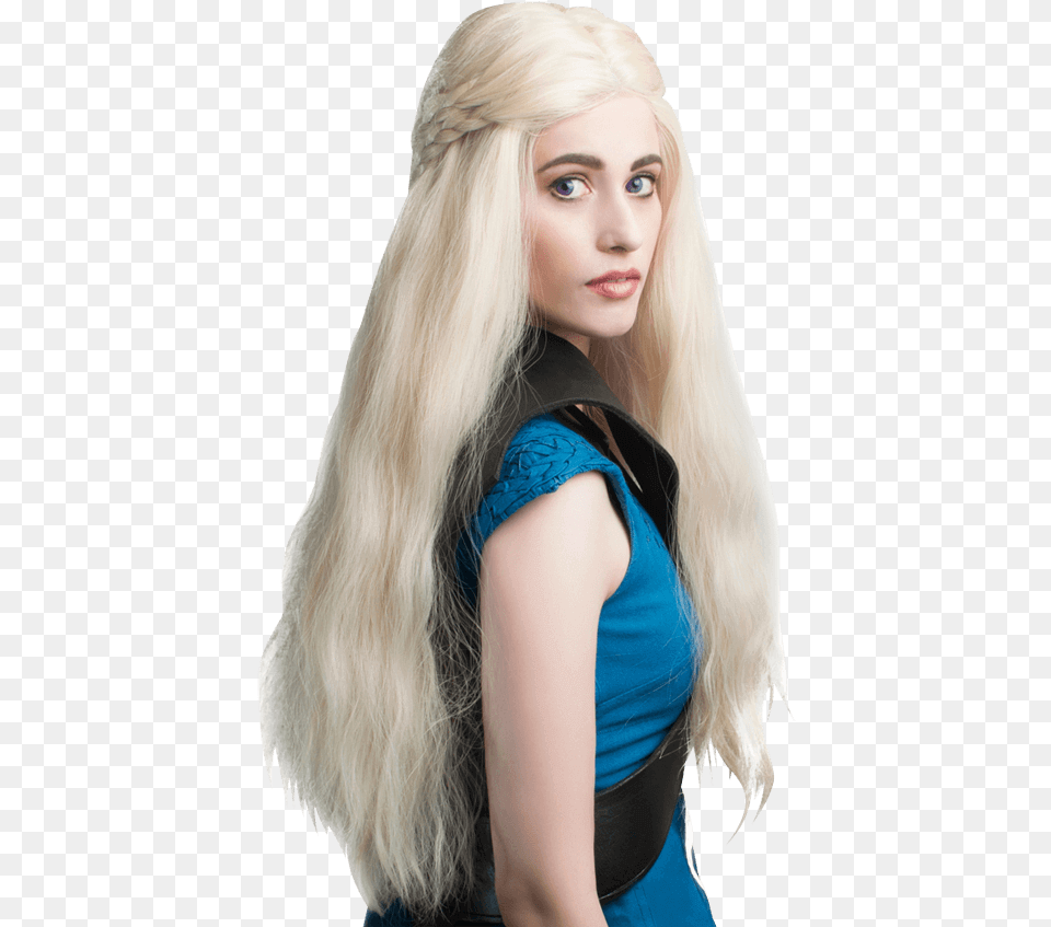 Khaleesi Inspired Lace Front Wig Blond, Blonde, Person, Hair, Adult Free Png