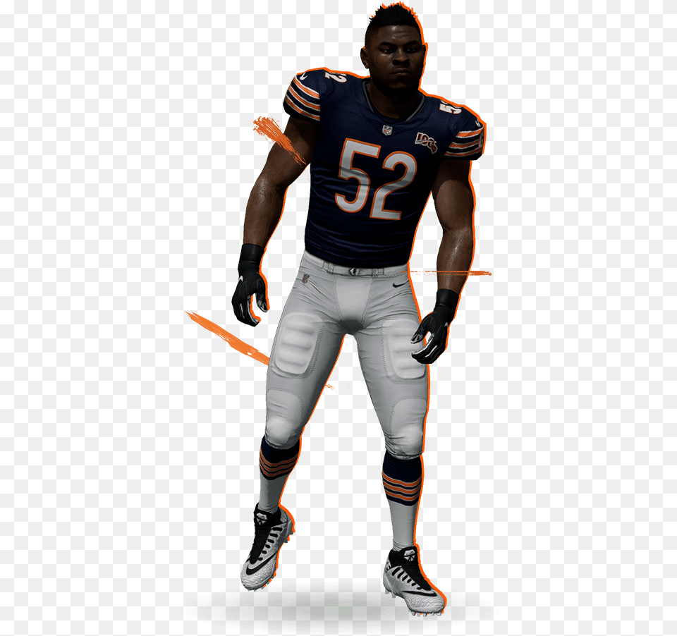 Khalil Mack Madden, Helmet, Playing American Football, Person, People Free Png