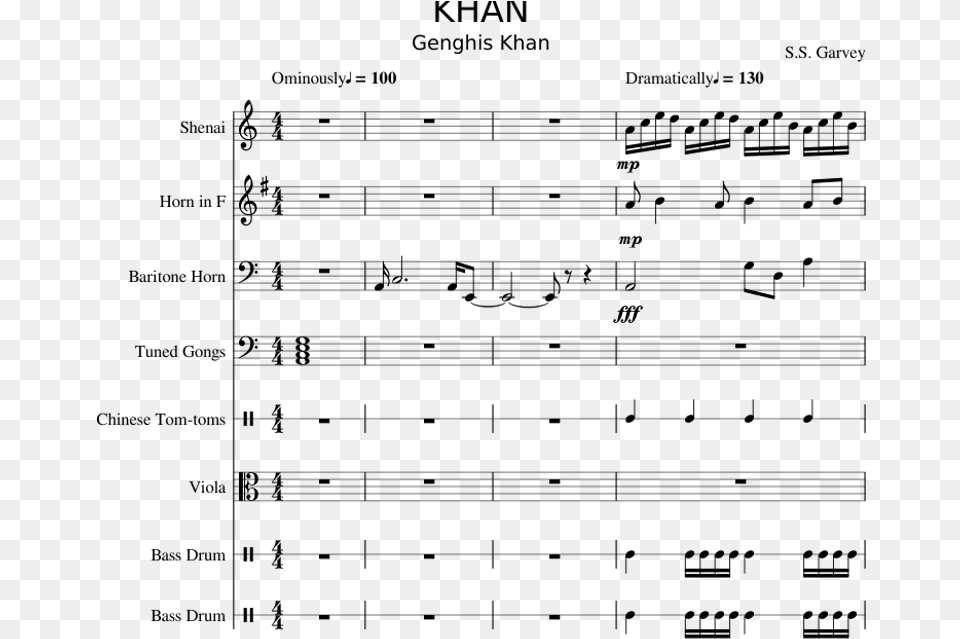 Khan Monsters Inc Clarinet Sheet Music, Gray Free Png