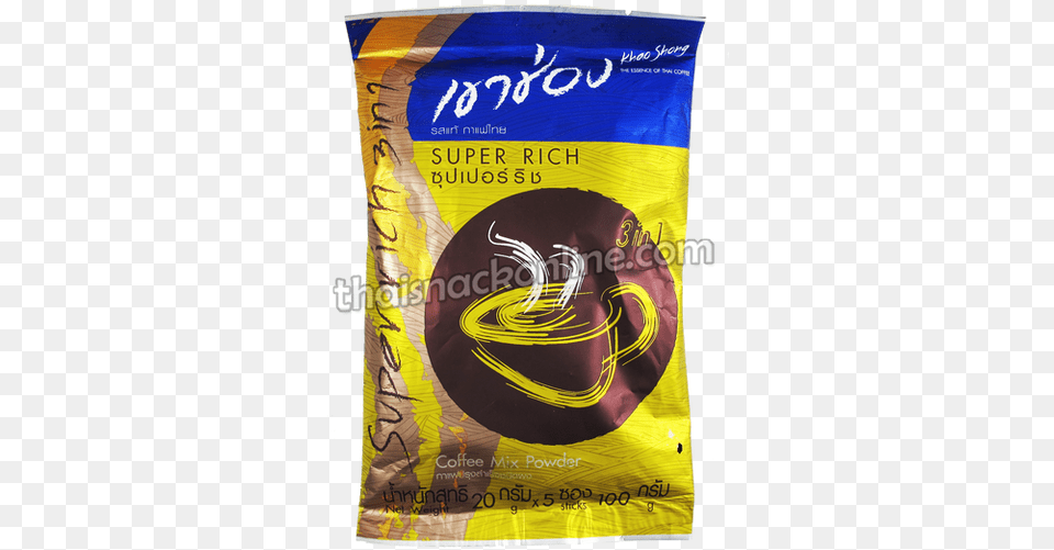 Khao Shong Coffee Super Rich 3in1 5x20g Thaisnackonline Khao Shong Coffee, Clothing, Hat, Food Png