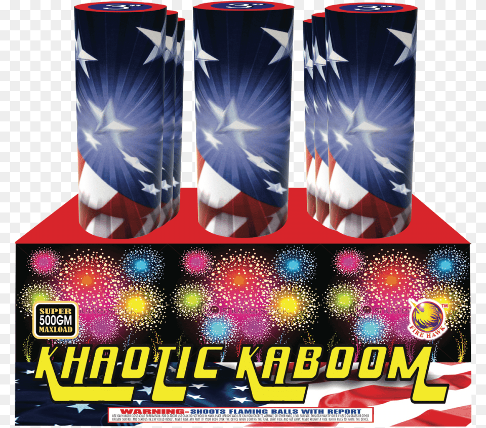 Khaotic Kaboom Firework, Fireworks, Can, Tin Free Png
