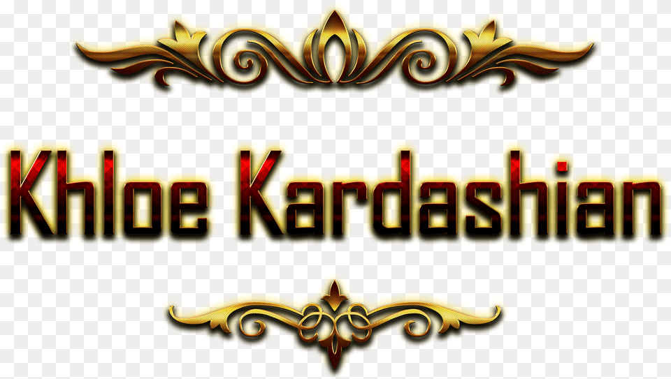Khloe Kardashian Decorative Name Ganpati Bappa Morya, Logo, Emblem, Symbol Free Png