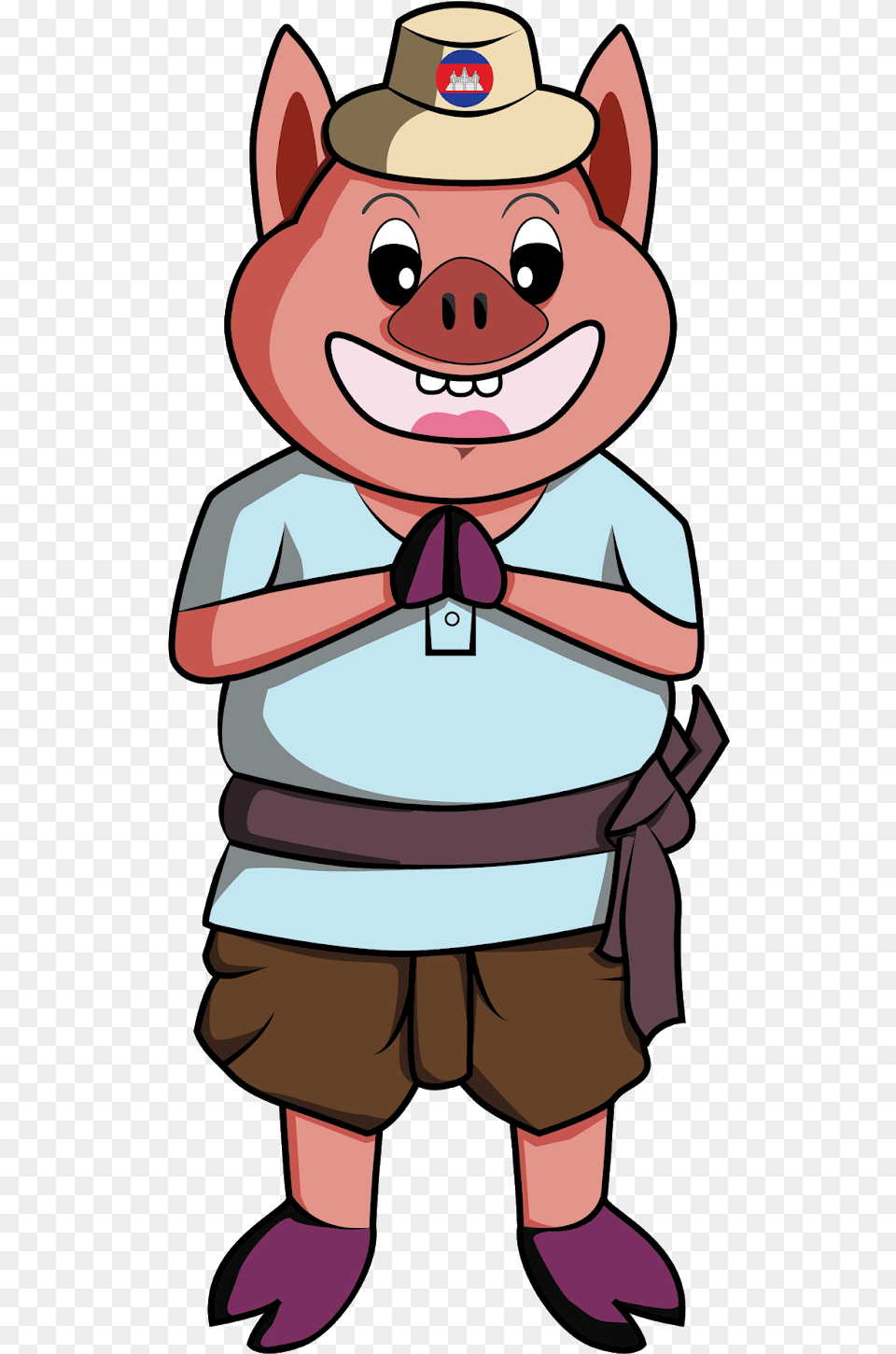 Khmer New Year 2019 Of The Pig File Vectorkh Pig Khmer New Year, Baby, Person, Cartoon, Face Free Png