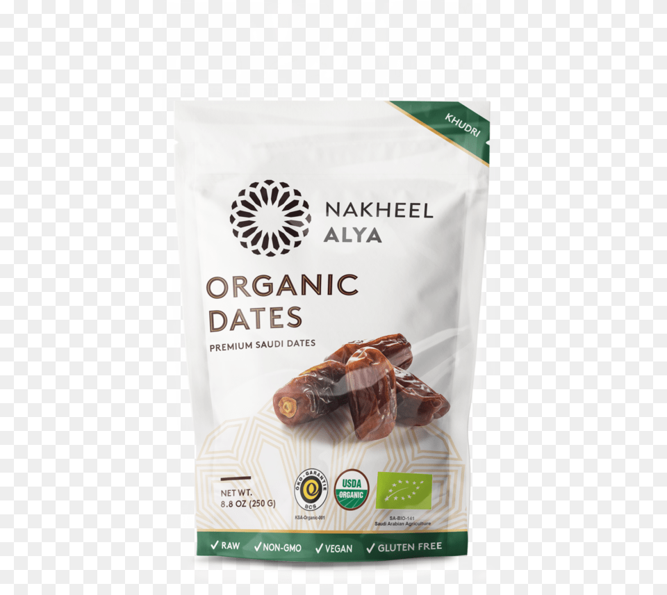 Khudri Mock Up Organic Ver 1 Packaging For Organic Chocolate Dates Free Png