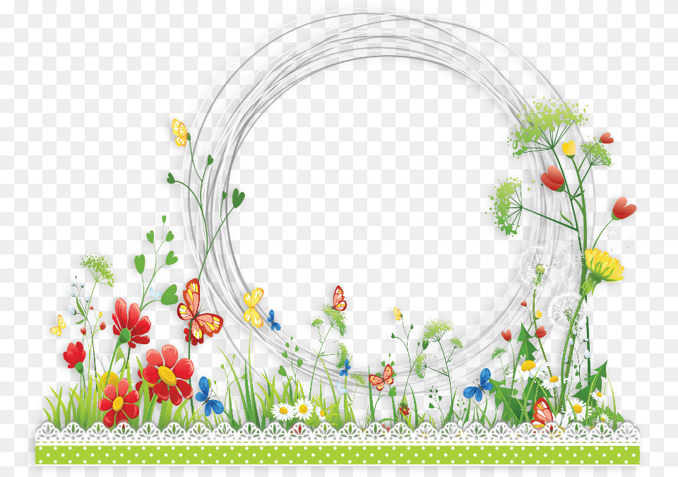 Khung Hinh Transparent W Flowers, Art, Floral Design, Pattern, Graphics Free Png
