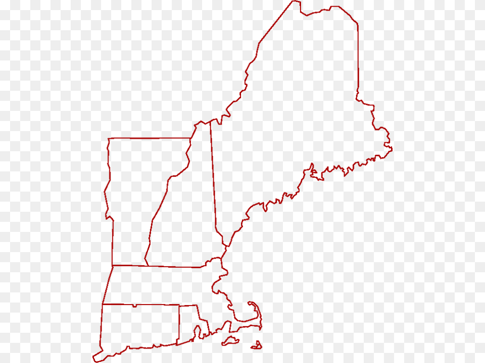Kia Deals Of New England New England Colonies Outline, Chart, Plot, Map, Atlas Free Png Download
