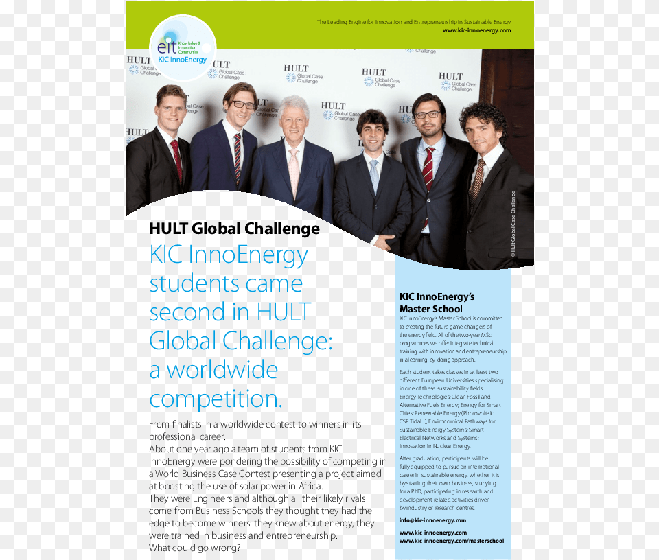 Kic Innoenergy Students Came Second In Hult Global, People, Person, Poster, Advertisement Free Png Download