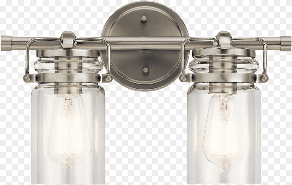 Kichler Lighting Two Light Bath From The Brinley, Jar, Light Fixture, Beverage, Milk Free Transparent Png