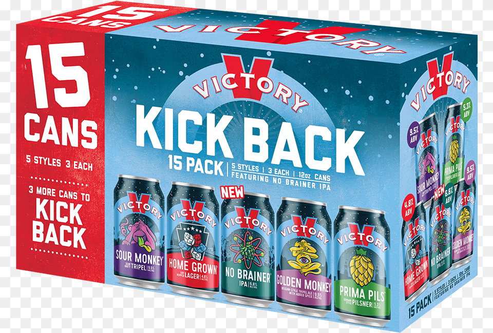 Kick Back Can Pack, Alcohol, Beer, Beverage, Lager Free Png Download