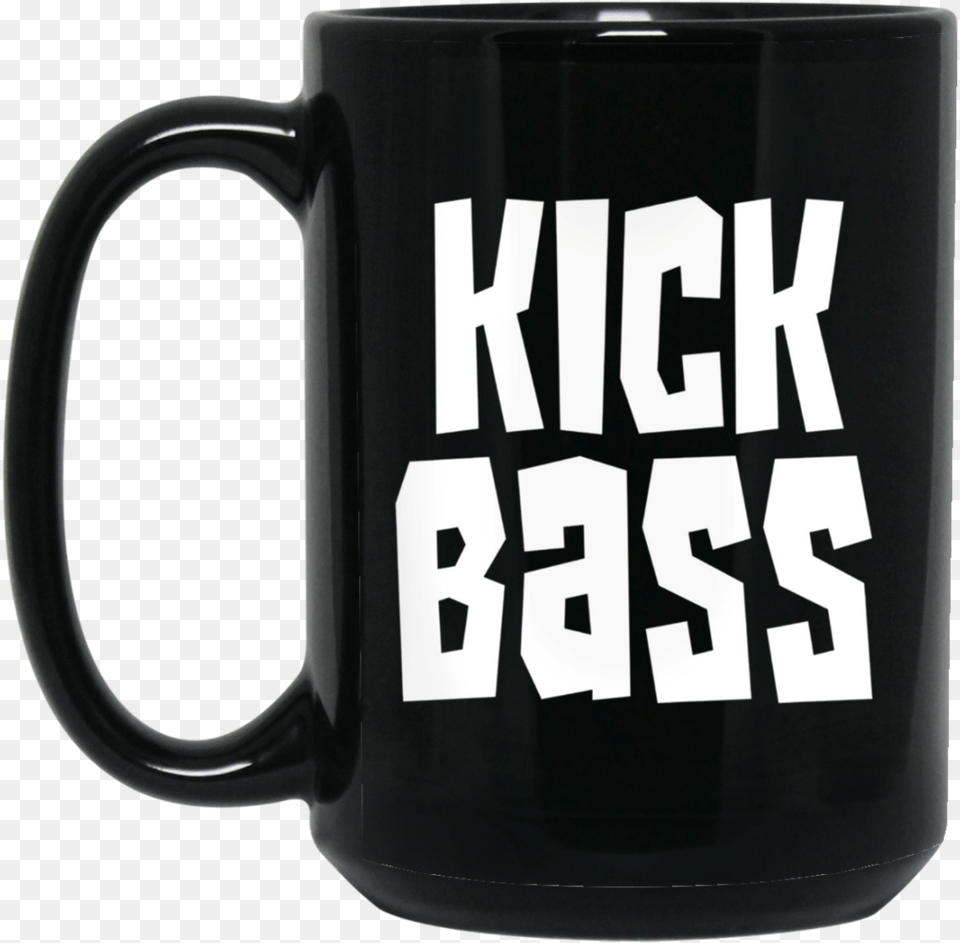 Kick Bass Hilarious Fishing Outdoor Funny Fish Black, Cup, Beverage, Coffee, Coffee Cup Png Image