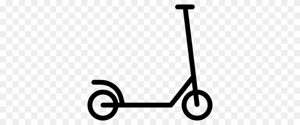 Kick Scooter Clipart Transparent, Gray Png Image