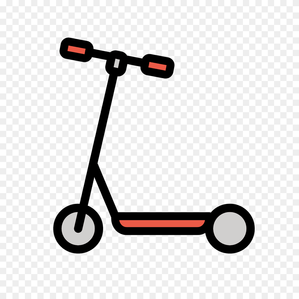 Kick Scooter Emoji Clipart, Transportation, Vehicle, Device, Grass Png Image