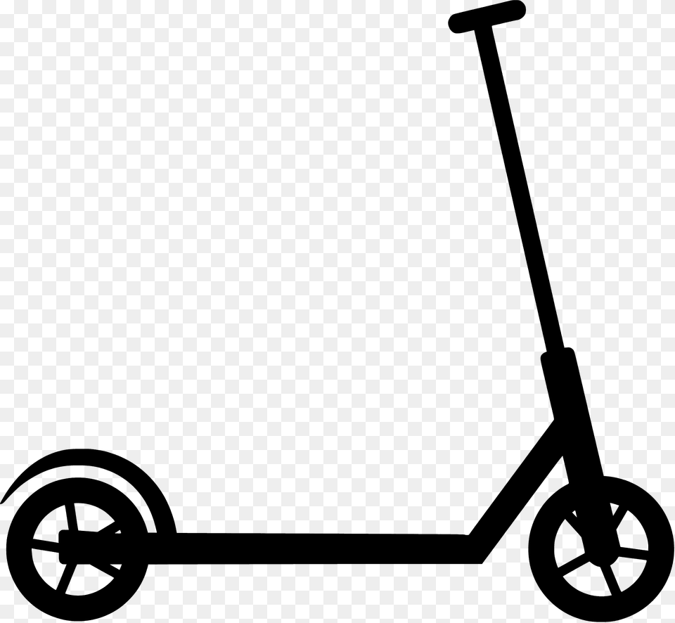 Kick Scooter Silhouette, Transportation, Vehicle, E-scooter, Machine Free Transparent Png