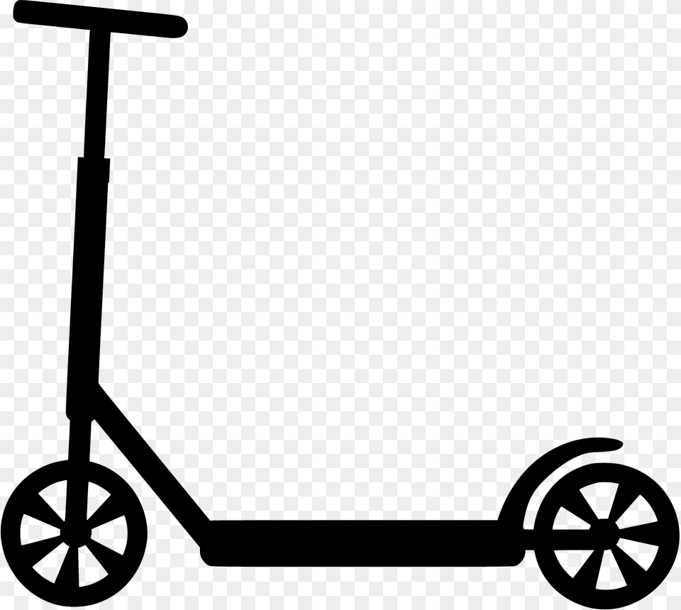 Kick Scooter Silhouette, Vehicle, Transportation, Device, Tool Free Transparent Png