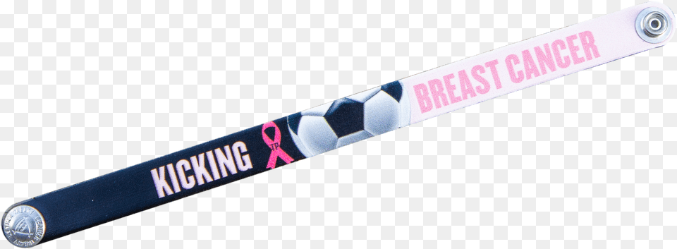 Kicking Breast Cancer Leather Bracelet Monoski, Device Png Image