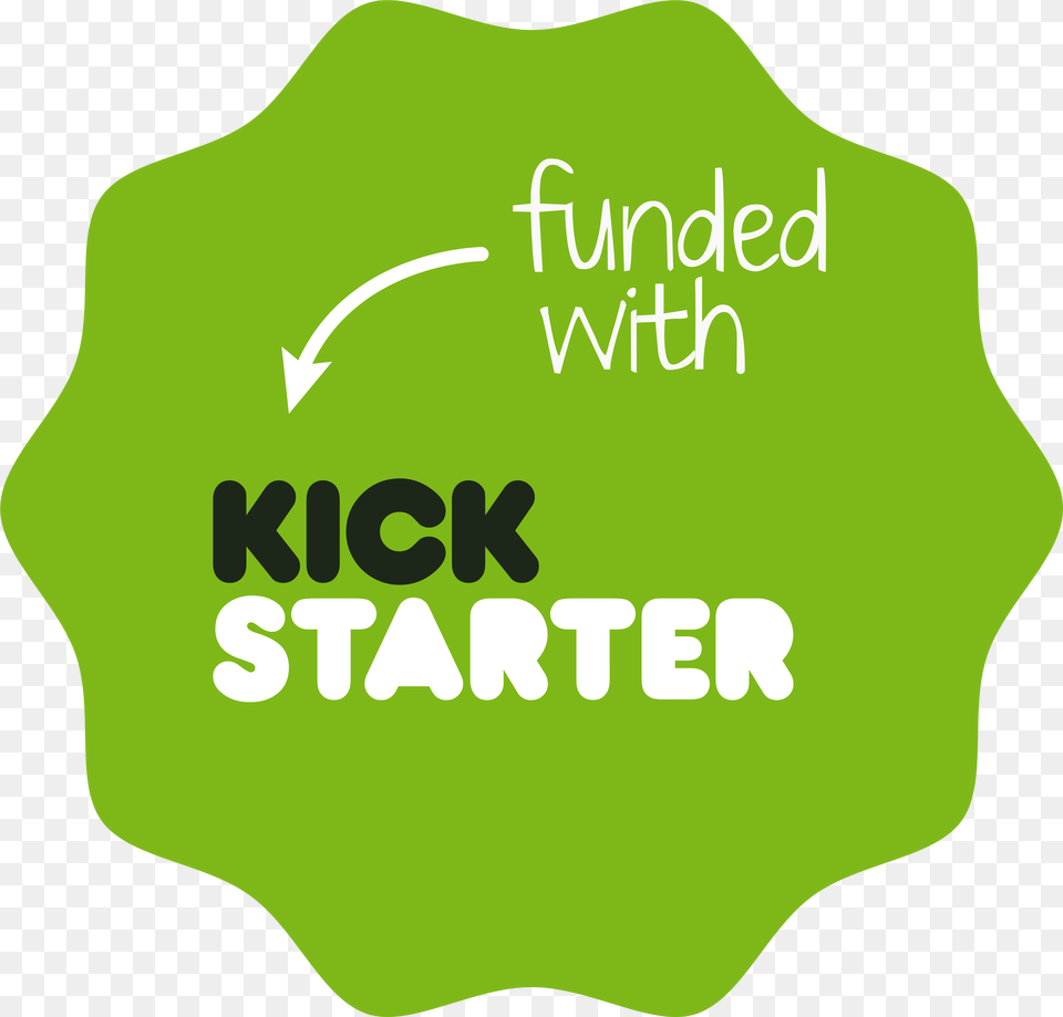 Kickstarter Funded With Kickstarter Badge, Green, Logo, Person, Leaf Free Png
