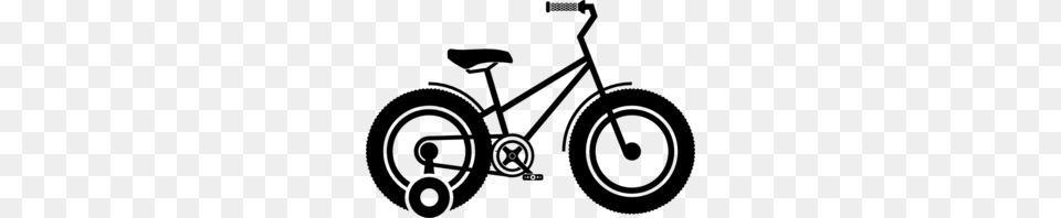 Kid Bike Clip Art, Gray Free Png Download