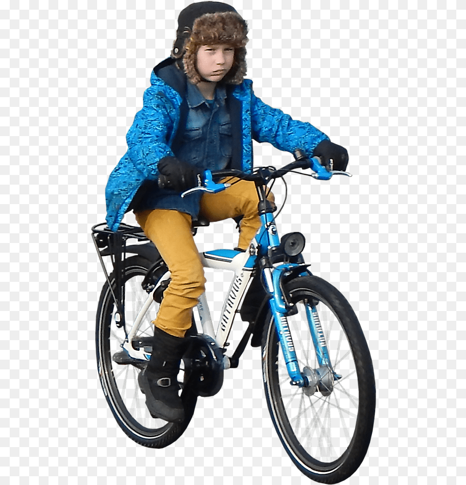 Kid Biking, Clothing, Coat, Person, Jacket Free Png Download