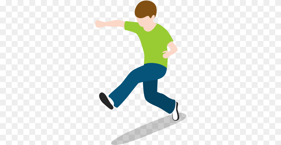 Kid Boy Running Jump Jumping People Person Icon Child, Clothing, Pants, Male, Head Free Png Download
