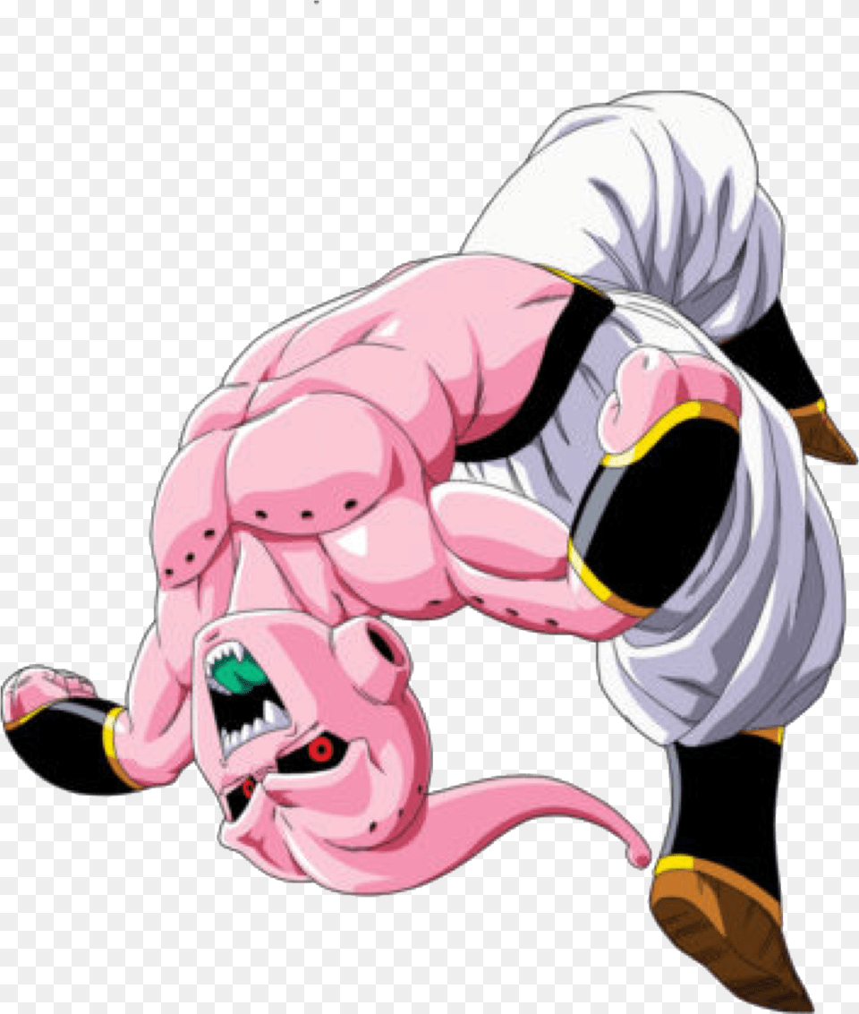 Kid Buu Upside Down Download Dragon Ball Kid Buu, Baby, Person, Art, Electronics Png Image