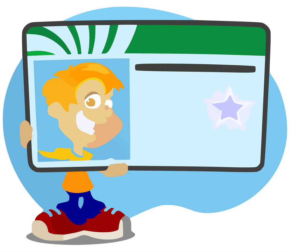 Kid Clipart, Screen, Electronics, Computer, Pc Png Image