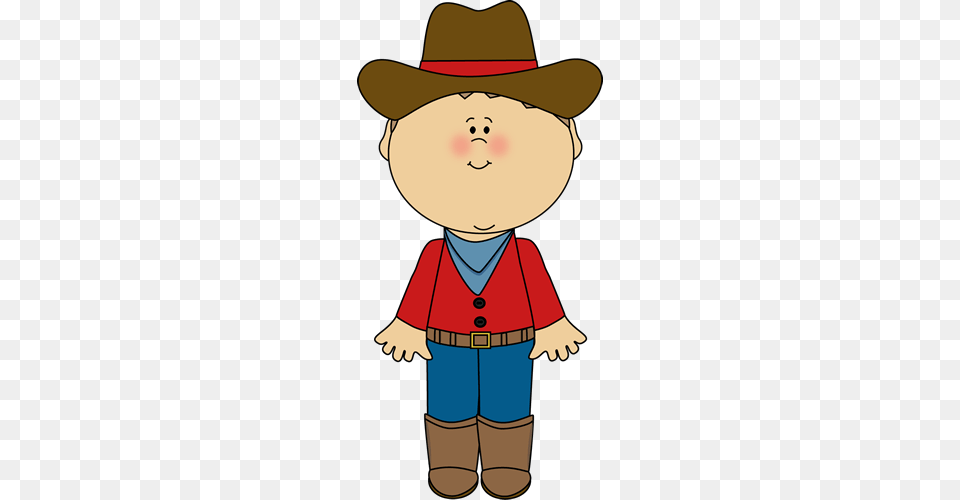 Kid Cowboy Clip Art Clip Art, Clothing, Hat, Baby, Person Free Png